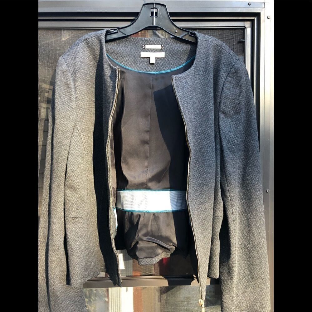 🔥Talbots fabric from Italy zip up jacket